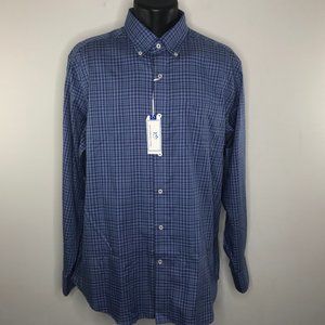 Southern Tide Colony Blue Appaloosa Plaid Shirt